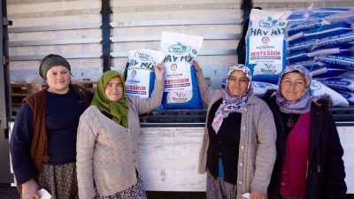 Denizli Büyükşehir Belediyesinin artan yem maliyetlerine karşı üreticiyi desteklemek ve