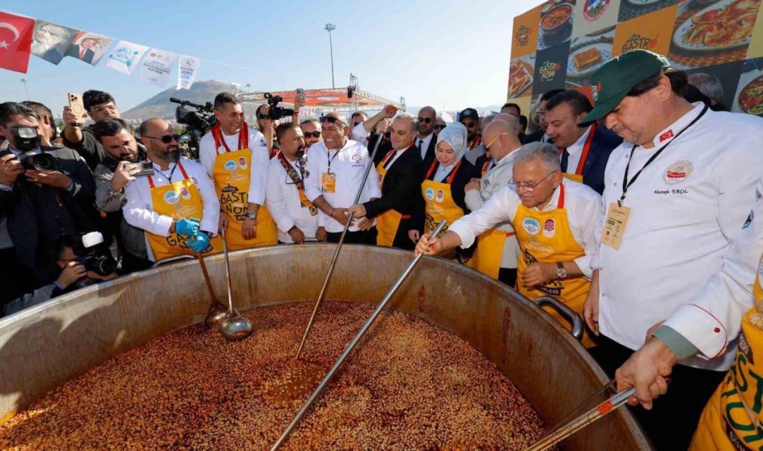 Kayseri Büyükşehir Belediyesi tarafından düzenlenen 4’üncü Kayseri Gastronomi Günleri’nin resmi