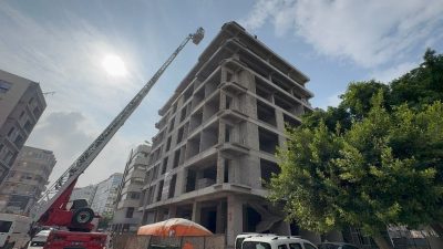 Hatay’da görevinden izne ayrılan genç, inşaat halindeki 7 katlı binanın