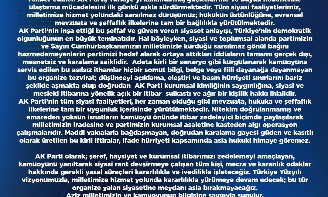 AK Parti Kayseri İl Başkanlığı İl Hukukçusu Av. Durdu Mehmet