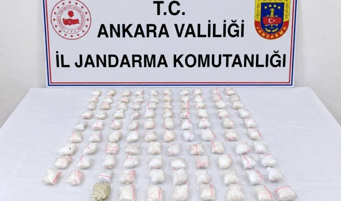 Ankara İl Jandarma Komutanlığı Narkotik Suçlarla Mücadele Şube Müdürlüğü koordinesinde,