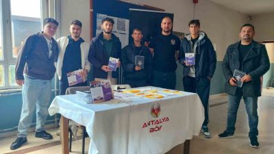 Antalya’da “Gençlerle Beraberiz” projesi kapsamında ekim ayında üniversite kampüslerinde gerçekleştirilen