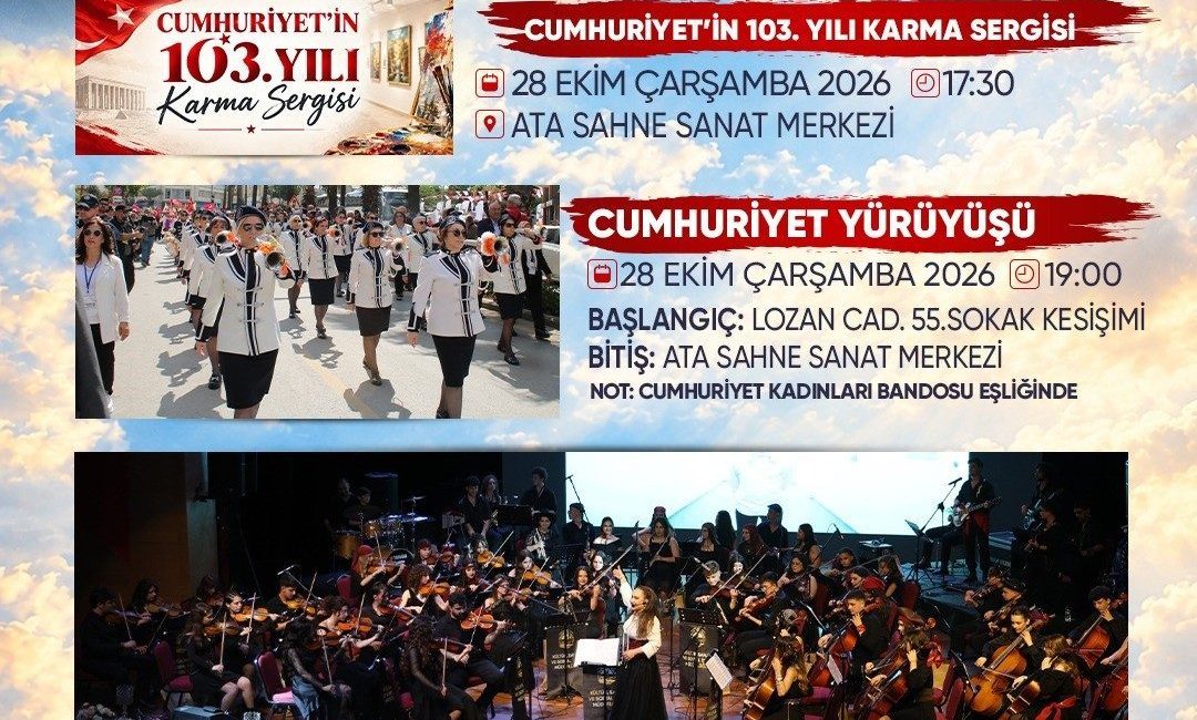 Samsun’un Atakum Belediyesi, Cumhuriyet’in kuruluşunun 103. yıl dönümünü özel programla