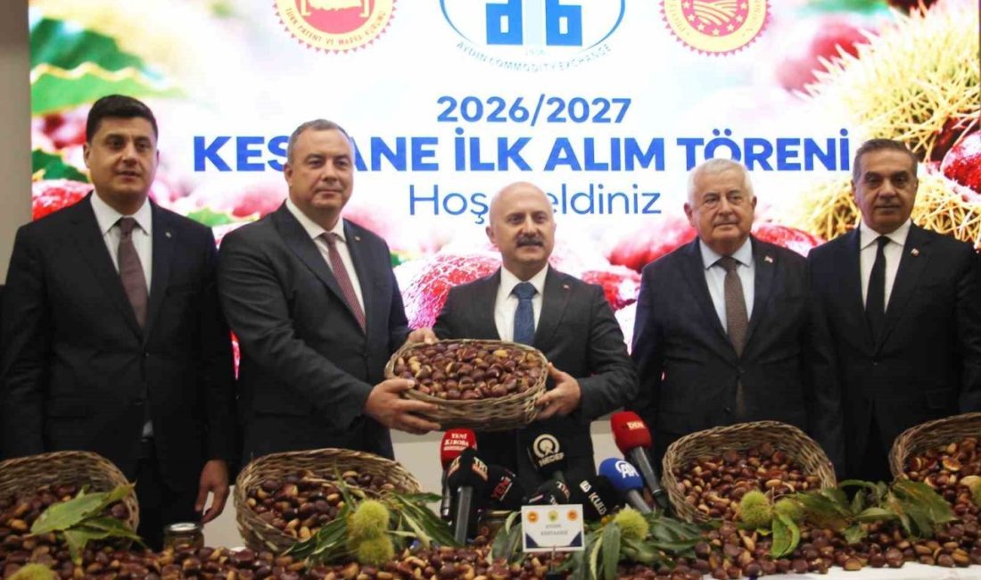 Türkiye’nin kestane üretiminde söz sahibi olan Aydın’da, 2026 sezonunun ilk