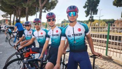 Aydın’ın Efeler ilçesinde yapımı süren 11 kilometrelik bisiklet yolu projesinin