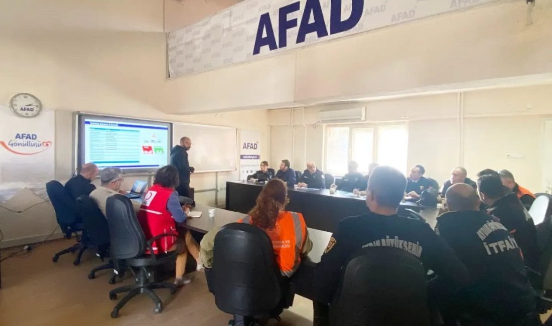 Afet ve Acil Durum Yönetimi Başkanlığı (AFAD) tarafından 30 Ekim’de