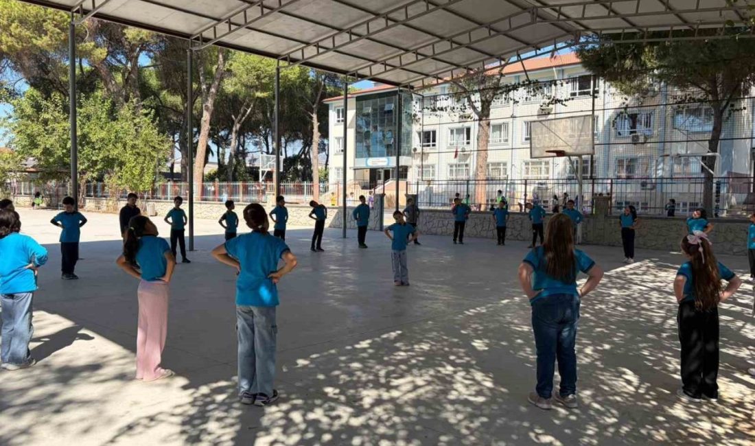 Aydın’da eğitim gören ilkokul öğrencileri, “Spora ilk adım” projesi ile