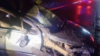 Balıkesir’in Ayvalık ilçesinde meydana gelen tek taraflı trafik kazasında 1