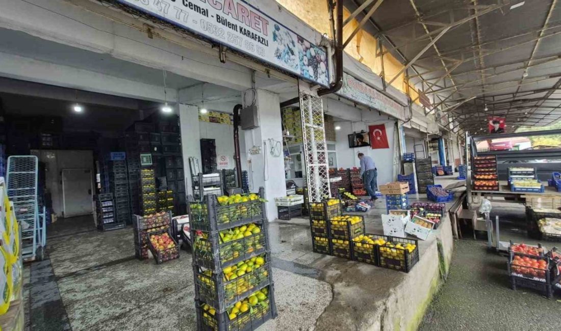 Samsun Bafra Sebze ve Meyve Hali esnafı, çalışma alanlarının yetersizliği,