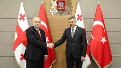 İçişleri Bakanı Mustafa Çiftçi, Gürcistan İçişleri Bakanı Sulkhan Tamazashvili ile