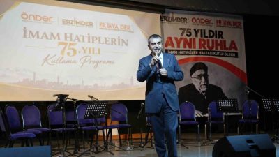 Milli Eğitim Bakanı Yusuf Tekin, Erzurum’da katıldığı İmam Hatipler Kuruluşu’nun
