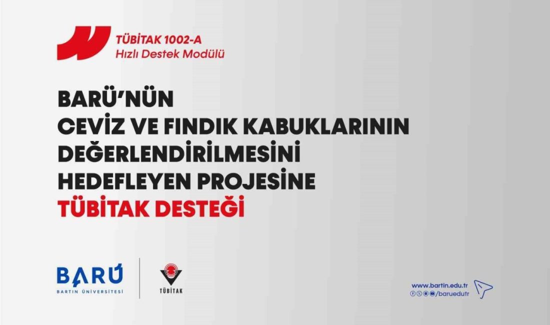 Bartın Üniversitesinin (BARÜ) TÜBİTAK tarafından desteklenen projesiyle ceviz ve fındık