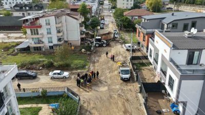 Başiskele’de selin ardından 142 araç ve 337 personelle temizlik, altyapı