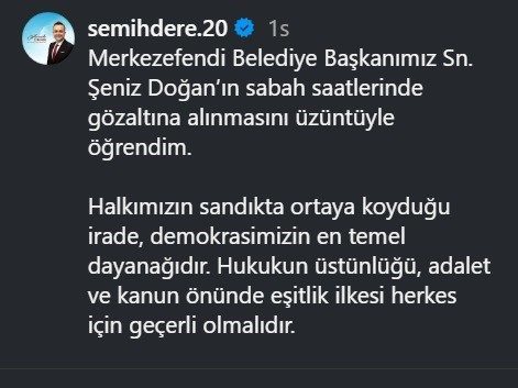 Çivril Belediye Başkanı Semih Dere, Merkezefendi Belediye Başkanı Şeniz Doğan’ın