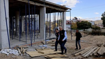Bayburt’ta belde ve köylerde yapımı süren 12 kamu yatırımının son