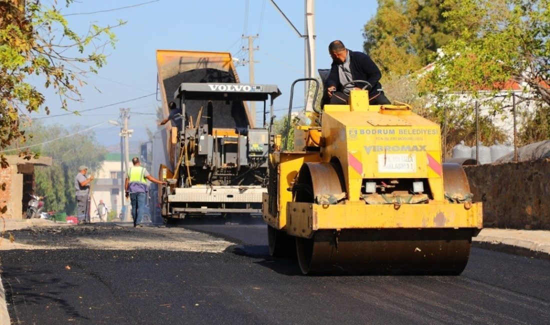 Bodrum Belediyesi Fen İşleri Müdürlüğü ekipleri, ilçenin dört farklı mahallesinde