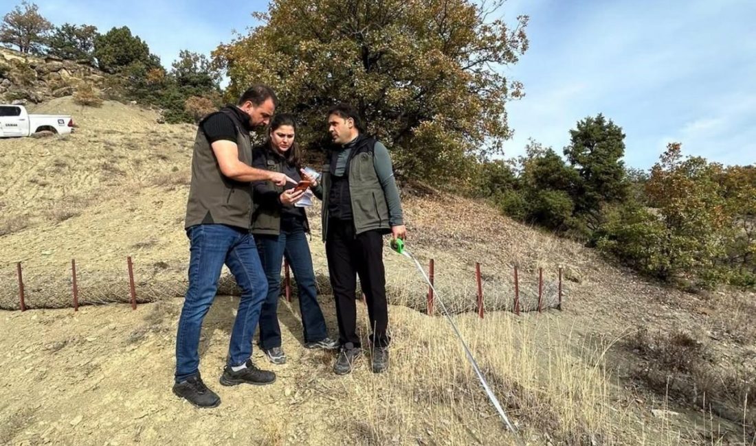 Bolu’nun Seben ilçesinde sel ve erozyon riskini azaltmak amacıyla yürütülen