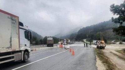 Bilecik’te asfalt yenileme çalışmaları yapılan Bozüyük-Bursa kara yolu yeniden trafiğe