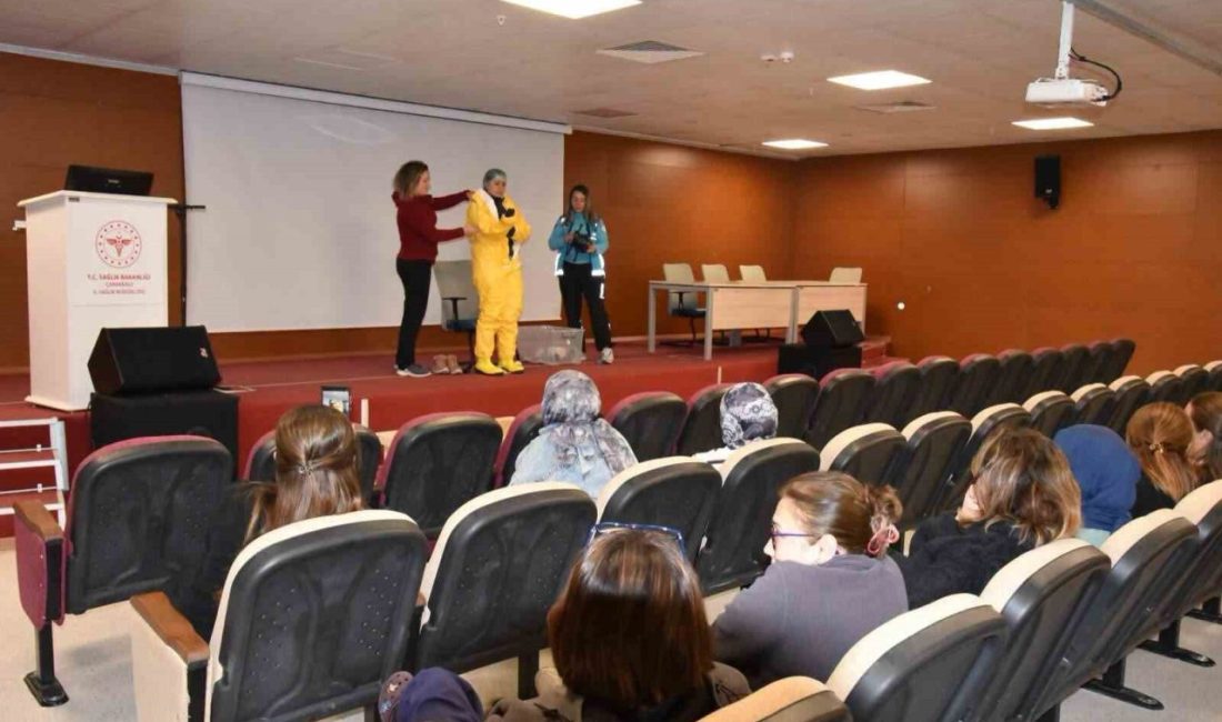 Çanakkale Mehmet Akif Ersoy Devlet Hastanesi Acil Servis çalışanlarına Kimyasal