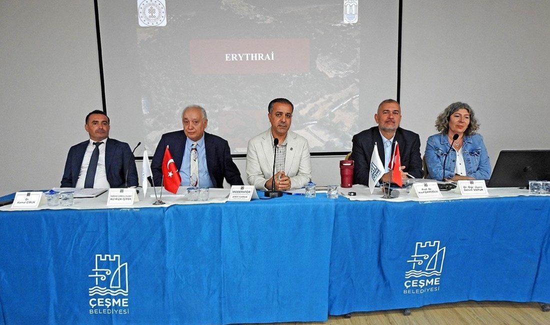 Çeşme Kültür Yolu Festivali kapsamında düzenlenen söyleşide, Erythrai ve Bağlararası