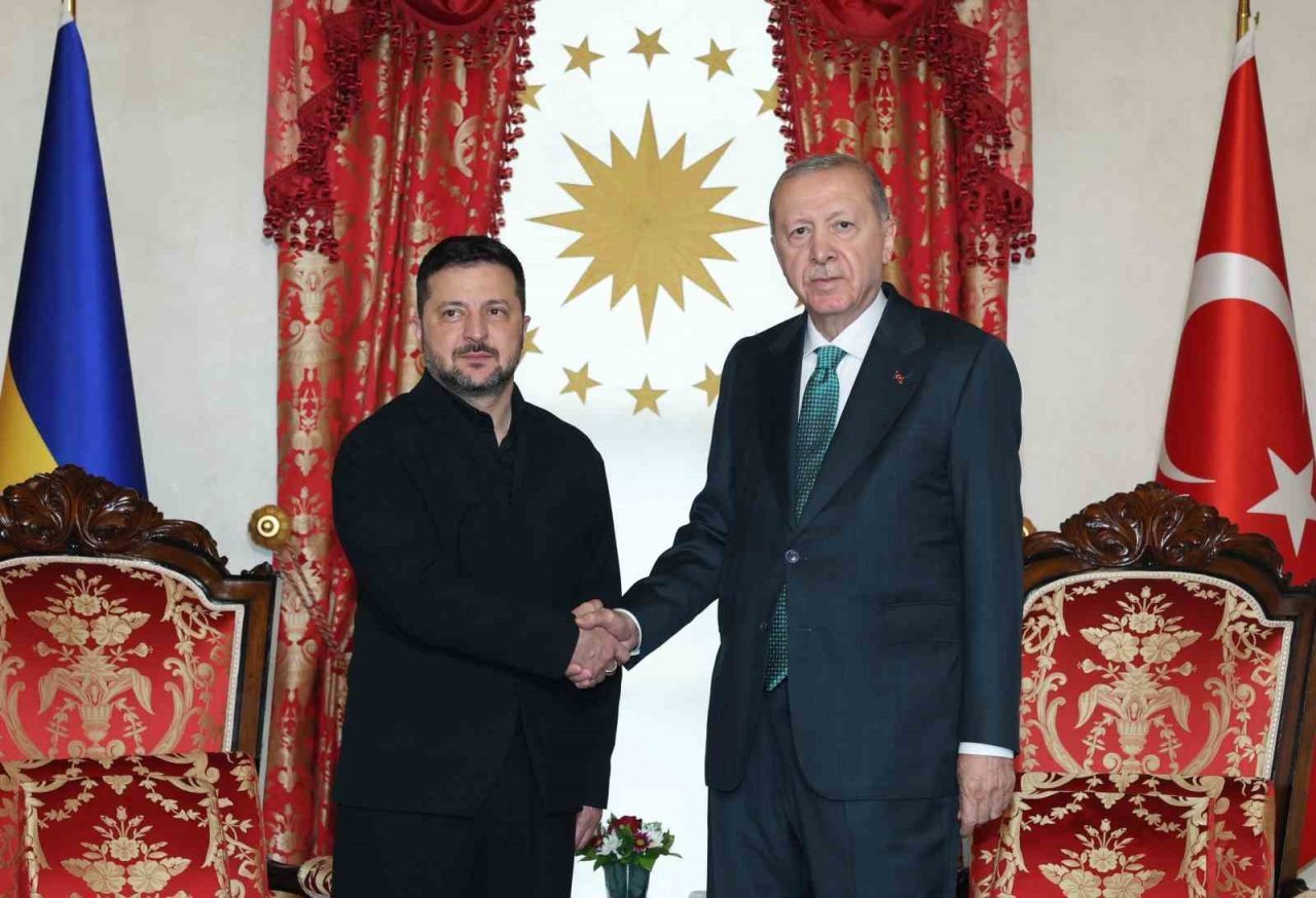 Cumhurbaşkanı Recep Tayyip Erdoğan, Ukrayna Devlet Başkanı Vladimir Zelenskiy ile