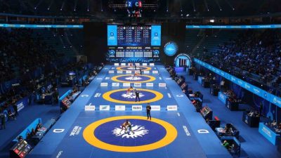 Kazakistan’ın Astana kentinde gerçekleştirilen 2026 Dünya Büyükler Güreş Şampiyonası’nda erkekler