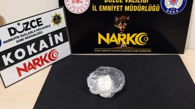 DÜZCE (İHA) – Düzce İl Emniyet Müdürlüğünü bağlı Narkotik Suçlarla