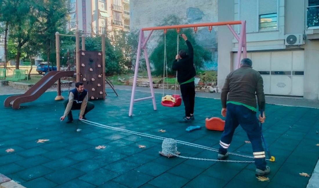 Efeler Belediyesi, kent genelindeki çocuk oyun alanlarını daha güvenli ve
