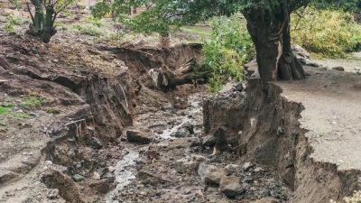 Elazığ’ın merkeze bağlı Beydoğmuş köyünde dün gece etkili olan yağışlar,