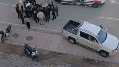 Elazığ’da pick-up ile motosikletin çarpışması sonucu meydana gelen trafik kazasında