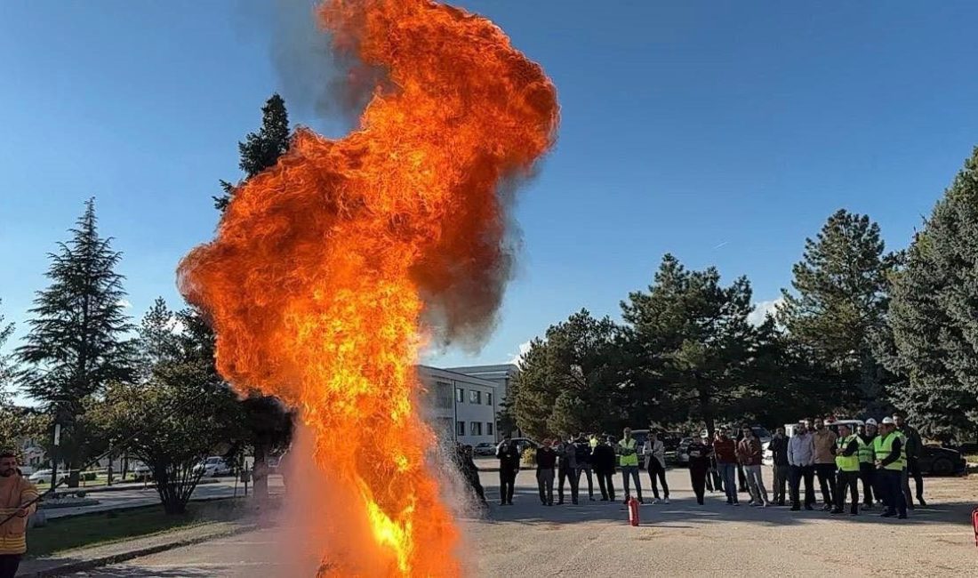 Erzincan Belediyesi İtfaiye Müdürlüğü Eğitim Amirliği tarafından TEİAŞ Erzincan İşletme