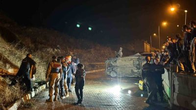 Erzurum’un Oltu ilçesinde kontrolden çıkan otomobilin şarampole yuvarlandığı kazada 1