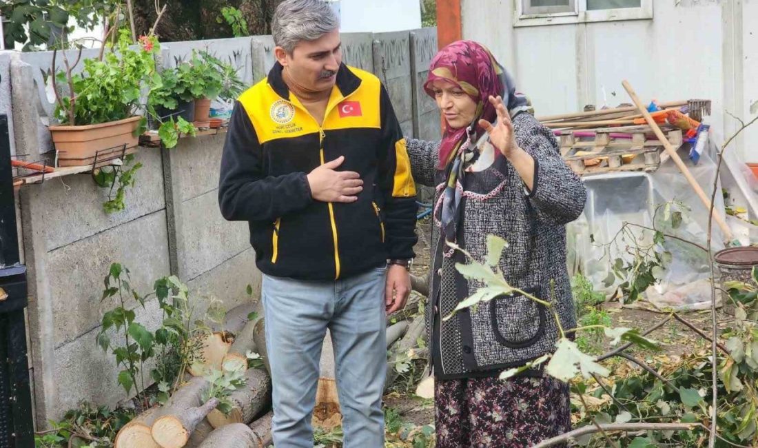 DÜZCE (İHA) – Düzce’nin Yayakbaşı köyünde olumsuz hava şartları nedeniyle