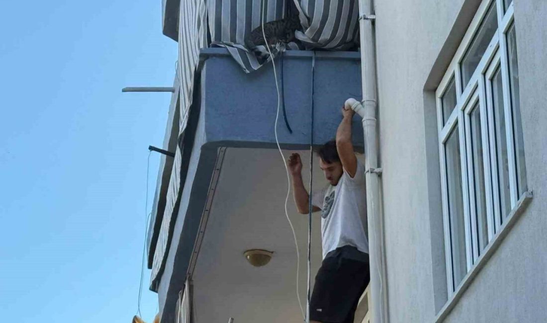 Antalya’nın Serik ilçesinde cinnet getiren bir ev sahibi, oturduğu 3