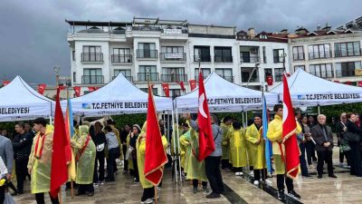Fethiye’de Cumhuriyetimizin 103. yıl dönümü dolayısıyla düzenlenen 29 Ekim Cumhuriyet