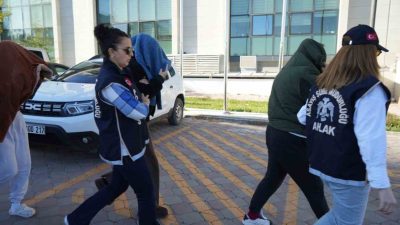 Kırıkkale’de polis ekiplerince düzenlenen fuhuş operasyonunda gözaltına alınan 5 şüpheli