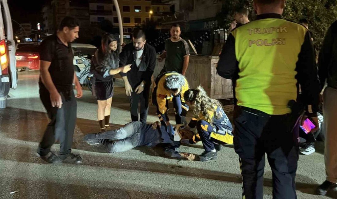 Antalya’nın Gazipaşa ilçesinde gece saatlerinde meydana gelen trafik kazasında, alkollü