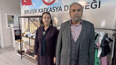 Kayseri’de Birleşik Kafkasya Derneği tarafından düzenlenen panayırda sergilenen geleneksel Çerkes
