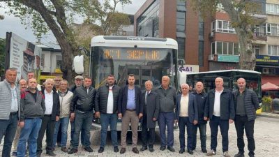 Gemlik’te toplu ulaşımda konfor ve rahatlığı artırması hedeflenen elektrikli otobüsler
