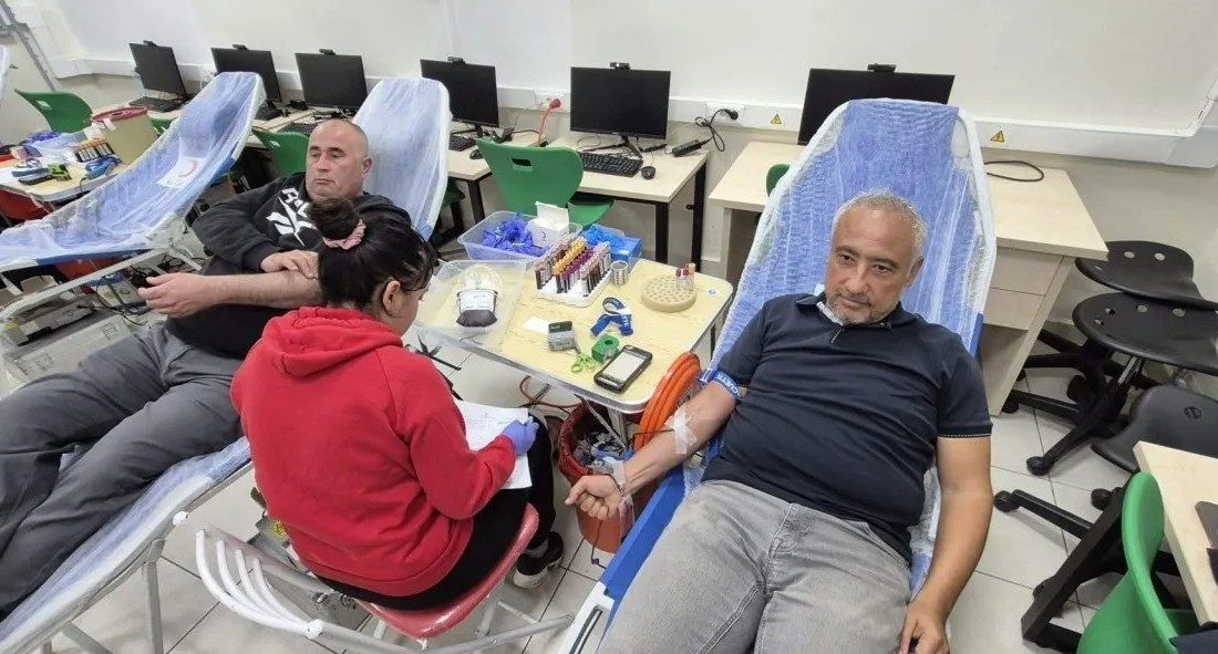 Sinop’un Gerze ilçesinde düzenlenen kan bağışı kampanyasıyla kan bağışının önemine
