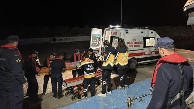 Çanakkale’nin Gökçeada ilçesinde beyin kanaması şüphesiyle 77 yaşındaki E.O. Sahil