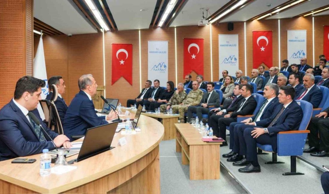Hakkari Valisi İbrahim Taşyapan başkanlığında 2026 yılı 4. Dönem İl