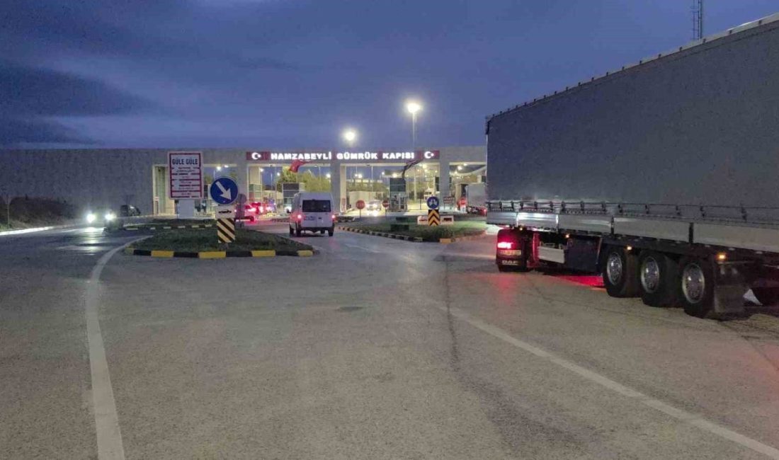 Edirne’nin Lalapaşa ilçesine bağlı Hamzabeyli Gümrük Kapısı karşısındaki Bulgaristan gümrüğünde