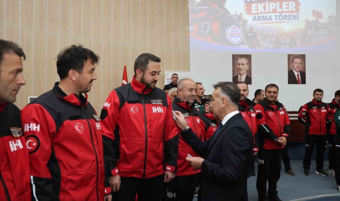 Karabük Valisi Oktay Çağatay, AFAD akreditasyon sürecini başarıyla tamamlayan İHH