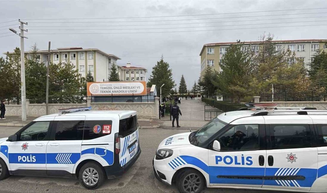 Karaman’da öğrencilerin güvenli bir ortamda eğitimlerini sürdürebilmeleri amacıyla okul çevrelerinde