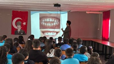 Konya’nın Karapınar ilçesinde, İlçe Sağlık Müdürlüğü ekiplerince öğrencilere yönelik sağlıklı