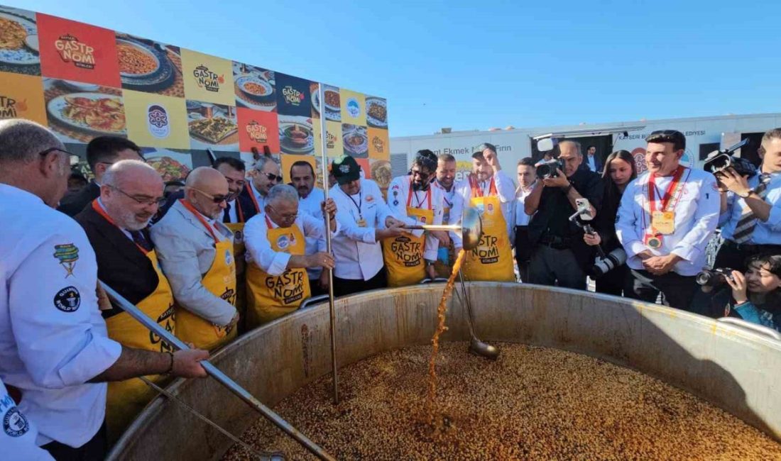 Kayseri’de bu yıl dördüncüsü düzenlenen Gastronomi Günleri’nde kentin yöresel lezzetlerinden