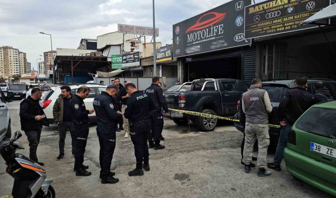 Kayseri’nin Kocasinan ilçesinde bir oto tamircisinde çıkan kavgada silahla vurulan