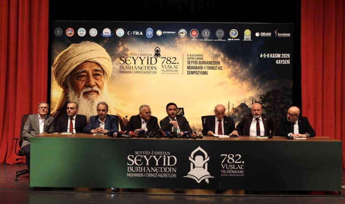 Kayseri’nin manevi mimarı Seyyid Burhaneddin Hazretleri, vefatının 782. yılında düzenlenecek