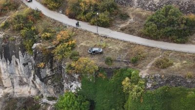 Karabük’ün Safranbolu ilçesinde, İncekaya Kanyonu kenarında kaza yapmış halde bulunan